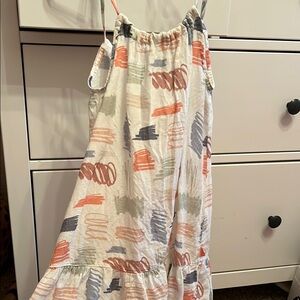 Colorful Abstract Print Dress